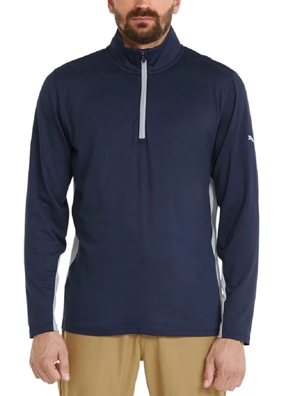 Puma Golf Gamer Moisture Wicking 1/4 Zip Navy Pullover Men’s Size Large NWT